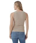 Pact Organic Cotton Maternity Tank Top - Ruched Soft Stretchy Sleeveless Maternity Top