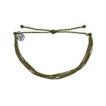 Muted Olive Bracelet - Adjustable Handmade Accessory