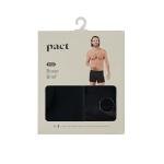 Pact Men's Underwear Boxer Briefs, Organic Breathable Cotton Underpants with Vertical Fly, 2 Pack, Black