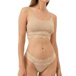Pact Organic Cotton Women's Lace Waist Thong Underwear, 2 Pack