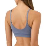 Pact Organic Cotton Women's Classic T-Shirt Bralette Underwear Iris Blue