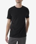 Pact Men's Organic Softspun Standard Fit Crew Neck T-Shirt, Pack of 5 - Black - Large