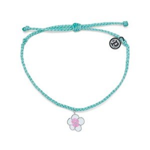 Seafoam Waterproof Adjustable Plumeria Bracelet