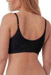 Pact Women's Organic Cotton Pretty Plunge Bralette, Black