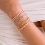 Golden Glow Bracelet Stack for Women