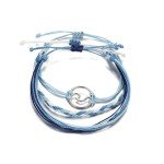 Colorful Waterproof Braided Wave Bracelets Set