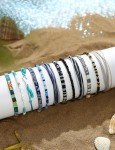 24 Waterproof Boho Friendship Bracelets for Women