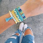 Pura Vida Pacific Blue Waterproof Bracelet with Charm