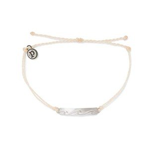 Pura Vida Waterproof Silver Waves Bracelet - Vanilla