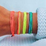 Neon Yellow Waterproof Adjustable Bracelet by Pura Vida