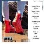 NORTY Women's Waterproof Ankle Rain Boots - Olive