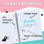 Cute Spiral Notebook Set â Bulk 6-Pack