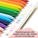 Colorful Yoobi Gel Pen Set â 18 Fun Colors