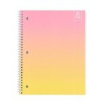 Yoobi 3-Pack Wide Ruled Spiral Notebooks