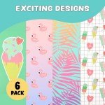 Cute Spiral Notebook Set â Bulk 6-Pack