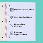 Cute Spiral Notebook Set â Bulk 6-Pack