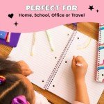 Cute Spiral Notebook Set â Bulk 6-Pack