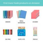 Yoobi Flash Card Holder Set with Dividers and Labels