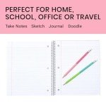 Yoobi 3-Pack Wide Ruled Spiral Notebooks
