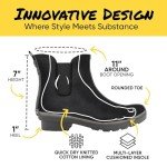 Leopard Print Eco-Friendly Ankle Rain Boots