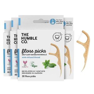 Eco-Friendly Mint Floss Picks – 200 Count