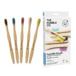 Eco-Friendly Bamboo Toothbrushes – Set of 5