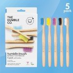 Eco-Friendly Bamboo Toothbrushes – Set of 5
