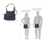 Travelon Unisex Anti-Theft Messenger Bag, Midnight