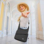 Travelon Unisex Anti-Theft Messenger Bag, Midnight