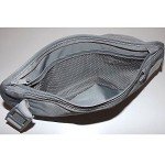 Gray RFID Blocking Travel Waist Pouch Wallet