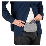 Gray RFID Blocking Travel Waist Pouch Wallet