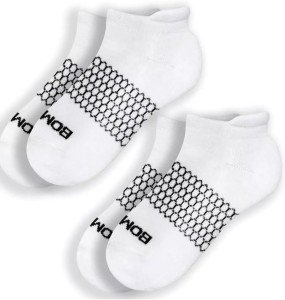 BOMBAS Women's White Ankle Socks - 4 Pack