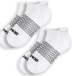 BOMBAS Womenâs White Ankle Socks - 4 Pack