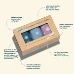 Fair Trade Organic Cotton Crew Socks - 3 Pack