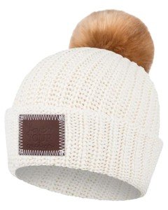 Cozy White Speckled Knit Beanie for Everyone