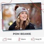 Cozy White Speckled Knit Beanie for Everyone