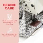 Cozy Cotton Beanie for Everyone - Black Speckled