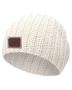 Cozy White Speckled Baby Beanie for Winter