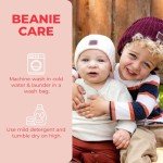 Cozy White Speckled Baby Beanie for Winter