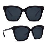 Bella Oversized Square Sunglasses with Travel Case