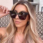 Bella Oversized Square Sunglasses with Travel Case