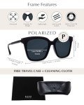 Bella Oversized Square Sunglasses with Travel Case