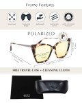 DIFF Becky II Cat Eye Polarized Sunglasses for Women