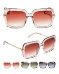 Oversized Light Pink Square Sunglasses for Women