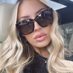 Oversized UV400 Polarized Sunglasses with Travel Case