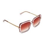 Oversized Light Pink Square Sunglasses for Women