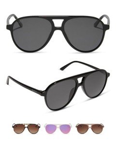 DIFF Tosca II Oversized Polarized Aviator Sunglasses