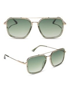 Oversized Cool Matcha Navigator Sunglasses for Women