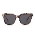 Oversized Cream Tortoise Square Sunglasses for Women