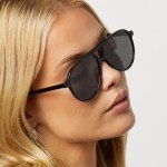DIFF Tosca II Oversized Polarized Aviator Sunglasses